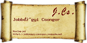 Jobbágyi Csongor névjegykártya