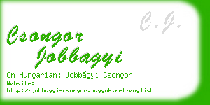 csongor jobbagyi business card