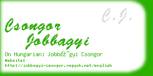 csongor jobbagyi business card